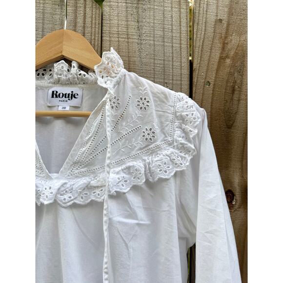 Rouje Paris Embroidered Blouse - Picture 3 of 9
